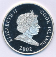 Cook-szigetek 2002. 1D Ag 'Téli Olimpia 2002 Salt Lake City - Műkorcsolya' T:PP fo.Cook Islands 2002. 1 Dollar Ag '2002 Winter Olympics Salt Lake City - Figure Skating' C:PP spottedKrause KM#1117