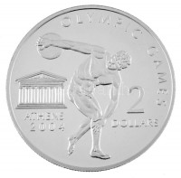 Cook-szigetek 2002. 2D Cu-Ni 'Athéni Olimpiai Játékok 2004' T:PP Cook Islands 2002. 2 Dollars Cu-Ni '2004 Olympic Games in Athens' C:PPKrause KM#1119