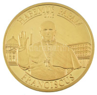 Cook-szigetek 2013. 1$ aranyozott Cu 'Habeus Papam - Ferenc' T:UNC,AU (eredetileg PP) Cook Islands 2013. 1 Dollar Ag 'Habeus Papam - Franciscus' C:UNC,AU (originally PP)