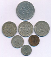 Csehszlovákia 1922-1938. 2h-5K (7db, 6xklf) T:XF-F patina Czechoslovakia 1922-1938. 2 Haléře - 5 Korun (7pcs, 6xdiff) C:XF-F patina