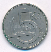 Csehszlovákia 1925. 5K Cu-Ni T:XF kis phCzechoslovakia 1925. 5 Korun Cu-Ni C:XF small edge errorKrause KM#10