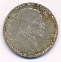 Csehszlovákia 1928. 10K Ag 'Masaryk' T:AU,XF patina Czechoslovakia 1928. 10 Korun Ag 'Masaryk' C:AU,XF patina Krause KM#12