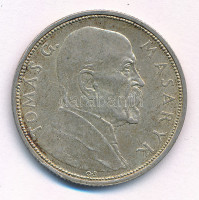 Csehszlovákia 1928. 10K Ag 'Masaryk' T:AU,XF patina Czechoslovakia 1928. 10 Korun Ag 'Masaryk' C:AU,XF patina Krause KM#12