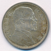 Csehszlovákia 1928. 10K Ag 'Masaryk' T:AU,XF patina Czechoslovakia 1928. 10 Korun Ag 'Masaryk' C:AU,XF patina Krause KM#12