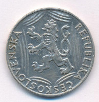Csehszlovákia 1948. 100K Ag 'Függetlenség' T:XF phCzechoslovakia 1948. 100 Korun Ag 'Independence' C:XF edge errorKrause KM#27