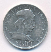 Csehszlovákia 1965. 10K Ag 'Husz János' T:AU kis karcCzechoslovakia 1965. 10 Korun Ag '550th Anniversary - Death of Jan Hus' C:AU small scratchKrause KM#58