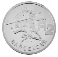 Dél-Afrika 1992. 2R Ag 'XXV. Nyári Olimpia - Barcelona' T:PP / South Africa 1992. 2 Rand Ag 'XXV Summer Olympics - Barcelona' C:PPKrause KM#147