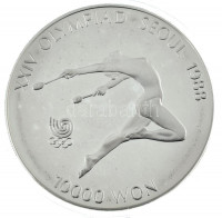 Dél-Korea 1988. 10.000W Ag '1988. Nyári Olimpiai Játékok - Szöul / Tornász' T:PP /South Korea 1988. 10.000 Won Ag 'Olympic Games 1988 in Seoul / Gymnast' T:PPKrause KM# 74