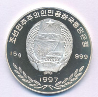 Észak-Korea 1997. 250W Ag 'Sydney-i Olimpia 2000' T:PPNorth Korea 1997. 250 Won Ag 'Olympic Sydney 2000' C:PPKrause KM#566