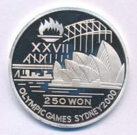 Észak-Korea 1997. 250W Ag 'Sydney-i Olimpia 2000 - Operaház' T:PP North Korea 1997. 250 Won Ag 'Sydney Olympics 2000 - Opera House' C:PP Krause KM#
