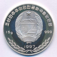 Észak-Korea 1997. 250W Ag 'Sydney-i Olimpia 2000 - Operaház' T:PP North Korea 1997. 250 Won Ag 'Sydney Olympics 2000 - Opera House' C:PP Krause KM#