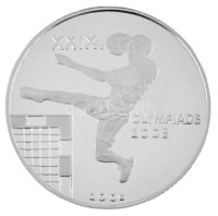 Észak-Korea 2006. 5W Ag 'Pekingi Olimpia 2008 - Kézilabda' kapszulában T:AU (PP) karc /North Korea 2006. 5 Won Ag 'Olympic Games Beijing 2008 - Handball' in capsule C:AU (PP) scratch