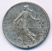 Franciaország 1919. 1Fr Ag T:AU patina France 1919. 1 Franc Ag C:AU patina Krause KM#844.1