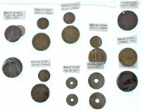 Franciaország 1888-1979. 31db-os érmetétel műanyag berakólapon, közte 1917. 50c Ag T:vegyesFrance 1888-1979. 31pcs coin lot in plastic sheet, within 1917. 50 Centimes Ag C:mixed