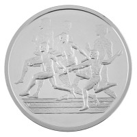 Görögország 2004. 10E Ag '2004-es Nyári Olimpiai Játokok - Athén / Váltófutás' T:PP fo.Greece 2004. 10 Euro Ag '2004 Summer Olympics, Athens - Relay Racing' C:PP spottedKrause KM#196