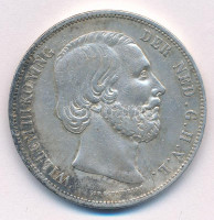Hollandia 1850. 2 1/2G Ag 'III. Vilmos' T:XF,VF patina, phNetherlands 1850. 2 1/2 Gulden Ag 'Willem III' C:XF,VF patina, edge errorKrause KM#82