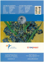 Hollandia 2003. 5E Ag 'Beatrix / Vincent Van Gogh' karton díszlapon, bélyegblokkal T:UNCNetherlands 2003. 5 Euro Ag 'Beatrix / Vincent Van Gogh' in cardboard display sheet and with stamp block C:UNCKrause KM#245
