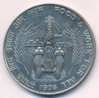 India 1976. 50R Ag 'FAO - Ételt és munkát mindenkinek' T:AU kis patinaIndia 1976. 50 Rupees Ag 'FAO - Food and Work for All' C:AU small patinaKrause KM#257