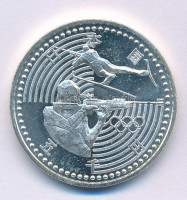Japán 1998. 5000Y Ag 'Téli Olimpia, Nagano - Biatlon' kapszulában T:UNCJapan 1998. 5000 Yen Ag 'Winter Olympics, Nagano - Biathlon' in capsule C:UNCKrause Y#119