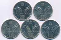 Jugoszlávia 1983. 10D Ni-sárgaréz 'Sutjeskai csata 40. évfordulója' (5x) T:AU Yugoslavia 1983. 10 Dinara Ni-brass '40th Anniversary - Battle of Sutjeska River' (5x) C:AU Krause KM#97.1