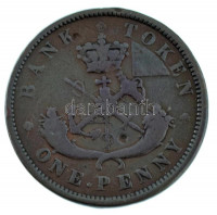 Kanada / Felső-Kanada / Brit adminisztráció 1857. 1p Cu T:FCanada / Upper Canada / British administration 1857. 1 Penny Cu C:FKrause KM#Tn2