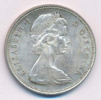 Kanada 1966. 1$ Ag 'II. Erzsébet' T:1-,2 patinaCanada 1966. 1 Dollar Ag 'Elizabeth II' C:AU,XF patinaKrause KM#64.1