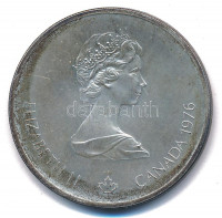 Kanada 1976. 10D Ag 'Montreali Olimpia - Olimpiai Stadion' T:BU patina, kis karcCanada 1976. 10 Dollars Ag 'Montreal Olympic Games - Olympic Stadium' C:BU patina, small scratchKrause KM#113