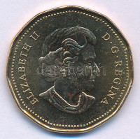 Kanada 2006. 1$ bronzozott Ni 'Téli Olimpia 2006 - Lucky Loonie' forgalmi emlékkiadás T:AU patinaCanada 2006. 1 Dollar bronze plated Ni '2006 Winter Olympic Games - Lucky Loonie' circulating commemorative coin C:AU patinaKrause KM#630