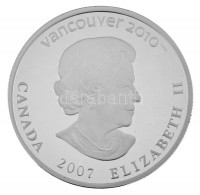 Kanada 2007. 25$ Ag 'A vancouveri Téli Olimpia 2010 / Alpesi síelés (lesiklás)' forgalomba nem került, részben hologramos emlékérme, kapszulában, tanúsítvánnyal T:PP apró karc / Canada 2007. 25 Dollars Ag '2010 Winter Olympics,