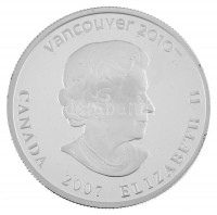 Kanada 2007. 25$ Ag 'A vancouveri Téli Olimpia 2010 / Jégkorong' forgalomba nem került, részben hologramos emlékérme, kapszulában, tanúsítvánnyal T:PP / Canada 2007. 25 Dollars Ag '2010 Winter Olympics, Vancouver / Ice Hockey'
