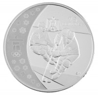 Kanada 2007. 25$ Ag 'A vancouveri Téli Olimpia 2010 / Jégkorong' forgalomba nem került, részben hologramos emlékérme, kapszulában, tanúsítvánnyal T:PP / Canada 2007. 25 Dollars Ag '2010 Winter Olympics, Vancouver / Ice Hockey'
