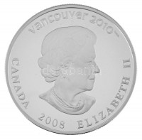 Kanada 2008. 25$ Ag 'A vancouveri Téli Olimpia 2010 / Műkorcsolya' forgalomba nem került, részben hologramos emlékérme, kapszulában, tanúsítvánnyal T:PP / Canada 2008. 25 Dollars Ag '2010 Winter Olympics, Vancouver / Figure Skating'