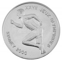 Kongó 2000. 10Fr Ag '2000. évi Olimpiai Játékok Sydney - Futás' T:PP folt, ujjlenyomat /Congo 2000. 10 Francs Ag 'Olympic Games 2000 Sydney - Running' C:PP spotted, fingerprints