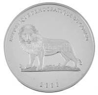 Kongó 2000. 10Fr Ag '2000. évi Olimpiai Játékok Sydney - Tollaslabda' T:PP kis felszíni karc, folt, ujjlenyomat /Congo 2000. 10 Francs Ag 'Olympic Games 2000 Sydney - Badminton' C:PP small surface scratch, spot, fingerprintsKrause KM#54