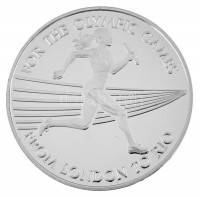 Kongó 2013. 50Fr Ag 'Olimpiai játékok - Londontól Rióig' kapszulában T:PP /Congo 2013. 50 Francs Ag 'Olympic Games - From London to Rio' in capsule C:PP