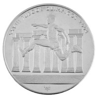 Kuba 2002. 10P Ag 'XXVIII. Nyári Olimpia' T:PP felületi karcokCuba 2002. 10 Pesos Ag 'XXVIII Summer Olympics' C:PP surface scratchesKrause KM#734