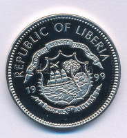 Libéria 1999. 2 1/2$ Cu-Ni '2000. évi Olimpiai Játékok Sydney' T:PP Liberia 1999. 2 1/2 Dollar Cu-Ni 'Olympic Games 2000 Sydney' C:PP Krause KM#644