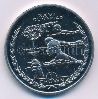 Man-sziget 1996. 1C Cu-Ni 'XXVI. Olimpiai Játékok Atlanta - Úszás' T:BUIsle of Man 1996. 1 Crown Cu-Ni 'XXVI Olympic Games Atlanta - Swimming' C:BUKrause KM#570