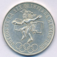 Mexikó 1968. 25P Ag 'Olimpia' T:AUMexico 1968. 25 Pesos Ag 'Olympia' C:AU Krause KM#479.1
