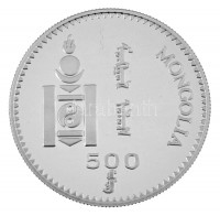 Mongólia 1998. 500T Ag '2000. évi Olimpiai Játékok Sydney - Birkózás' kapszulában T:PP apró folt / Mongolia 1998. 500 Tögrög Ag '2000 Summer Olympics, Sydney - Wrestling' in capsule C:PP small spotKrause KM#156