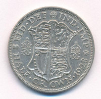 Nagy-Britannia 1928. 1/2C Ag 'V. György' T:XF,VFGreat Britain 1928. 1/2 Crown Ag 'George V' C:XF,VF Krause KM# 835