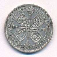Nagy-Britannia 1936. 2Sh Ag 'VI. György' T:XF,VF Great Britain 1936. 2 Shilling Ag 'George VI' C:XF,VF Krause KM#855