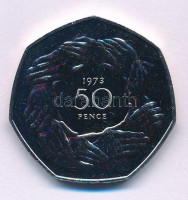 Nagy-Britannia 1973. 50p Cu-Ni 'Belépés az Európai Gazdasági Közösségbe' T:UNC,AUUnited Kingdom 1973. 50 Pence Cu-Ni 'Entry into the European Economic Community' C:UNC,AUKrause KM#918