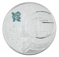 Nagy-Britannia 2009. 5P Ag 'Londoni Olimpia 2012 - Globe színház' kapszulában T:PP apró folt / Great Britain 2009. 5 Pound Ag '2012 Summer Olympics, London - Globe Theatre' in capsule C:PP tiny spotKrause KM#1143