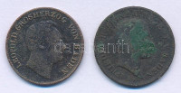 Német Államok / Baden 1850. 1kr Cu 'I. Lipót' + 1856. 1kr Cu 'I. Frigyes' T:VF,F patinaGerman States / Baden 1850. 1 Kreuzer Cu 'Leopold I' + 1856. 1 Kreuzer Cu 'Frederick I' C:VF,F patina