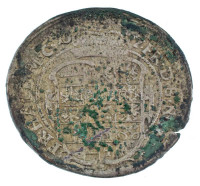 Német Államok / Brandenburg-Ansbachi Őrgrófság 1677. 1/6 Tallér Ag 'János Frigyes' (5,75g) T:F rep., patina German States / Margraviate of Brandenburg-Ansbach 1677. 1/6 Thaler Ag 'John Friedrich' (5,75g) C:F crack, patinaKrause KM#82
