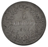 Német Államok / Hessen-Darmstadt 1846. 6kr Ag T:XF patinaGerman States / Hessen Darmstadt 1846. 6 Kreuzer Ag C:XF patinaKrause KM#318