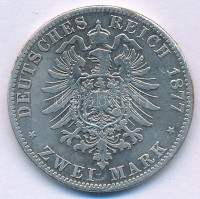 Német Államok / Poroszország 1877A 2M Ag 'I. Vilmos' Berlin T:F patina, karcGerman States / Prussia 1877A 2 Mark Ag 'Wilhelm I' Berlin C:F patina, scratchKrause KM#506