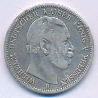 Német Államok / Poroszország 1877B 2M Ag 'I. Vilmos' Hannover T:F patinaGerman States / Prussia 1877B 2 Mark Ag 'Wilhelm I' Hanover C:F patinaKrause KM#506