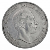Német Államok / Poroszország 1902A 5M Ag 'II. Vilmos' Berlin (27,76g) T:2 patina / German States / Prussia 1904A 5 Mark Ag 'Wilhelm II' Berlin (27,76g) C:XF patinaKrause KM# 523
